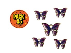 Dije Esmaltado Mariposa Violeta